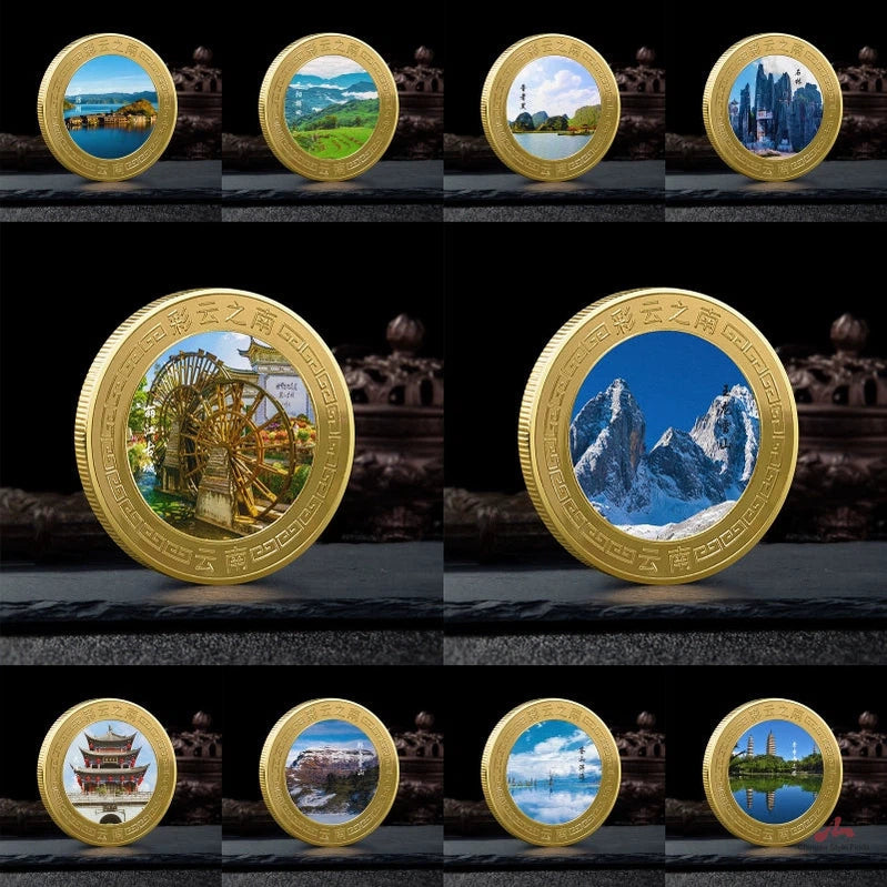 China Souvenirs Coin Trip Commemorative Coins Unique Travel Gift Ideas Yunnan 云南 2361-Chinese Style Finds™