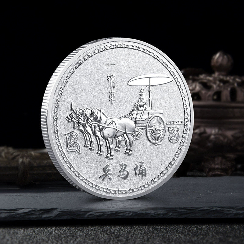 China Souvenirs Coin Trip Commemorative Coins Unique Xi An Ancient City Travel Gift Ideas Emperor Qin Shi Huang 秦始皇 2297-Chinese Style Finds™