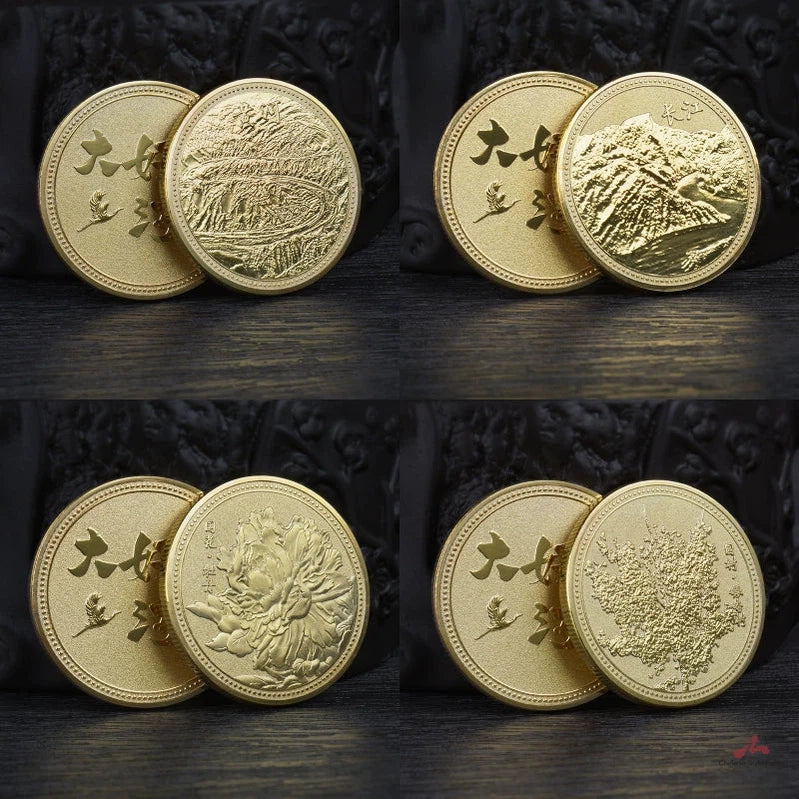 China Souvenirs Coin Trip Commemorative Coins Unique Yangzi Travel Gift Ideas Chinese Landscape 2215-Chinese Style Finds™