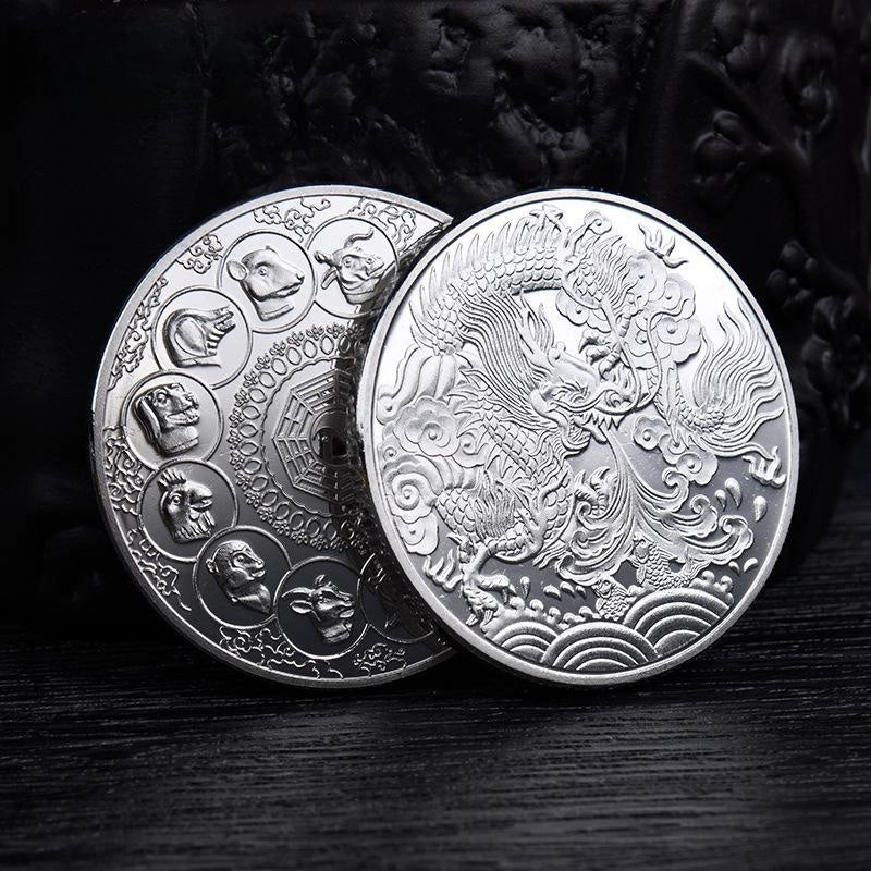 China Zodiac Coin Dragon Coins Unique fengshui Gift Ideas Chinese 12 zodiac 2406-Chinese Style Finds™