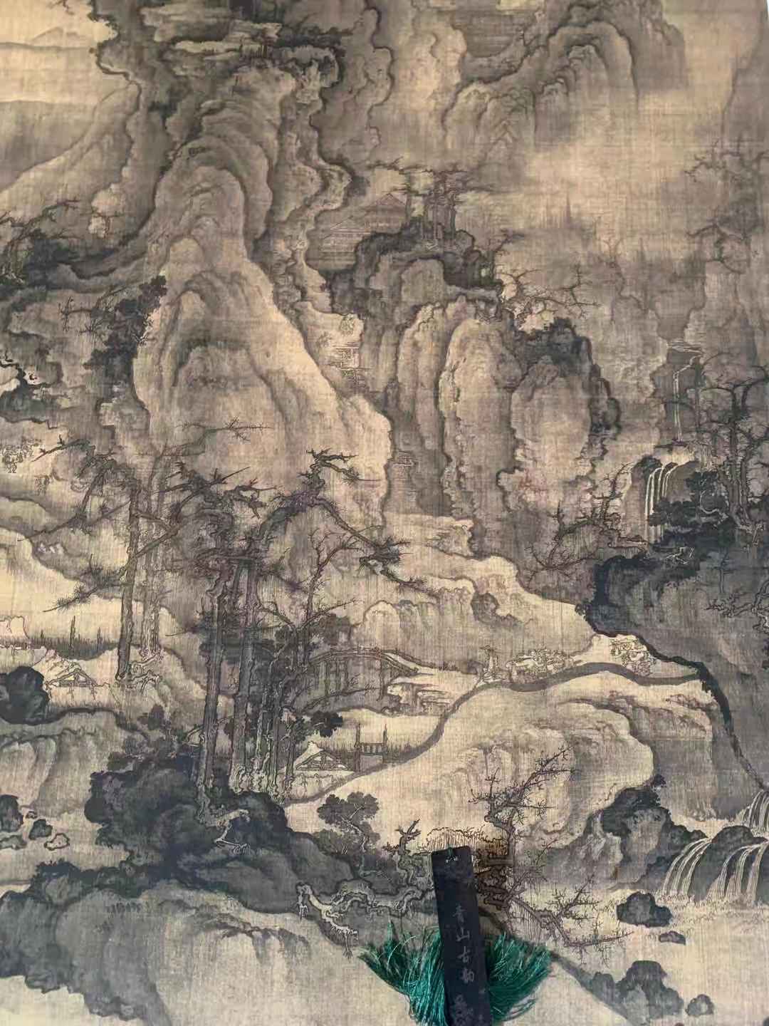 Chinese Antique Art Painting 北宋 郭熙 秋山行旅图 Song Gou Xi Qiu Shan Xing Lv Tu Autum Travel China Ancient Wall Picture Ideas 1362-Chinese Style Finds™