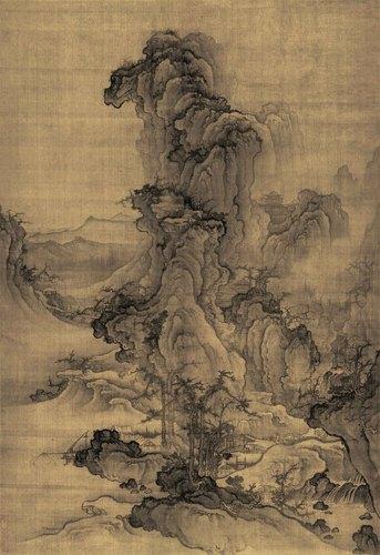 Chinese Antique Art Painting 北宋 郭熙 秋山行旅图 Song Gou Xi Qiu Shan Xing Lv Tu Autum Travel China Ancient Wall Picture Ideas 1362-Chinese Style Finds™