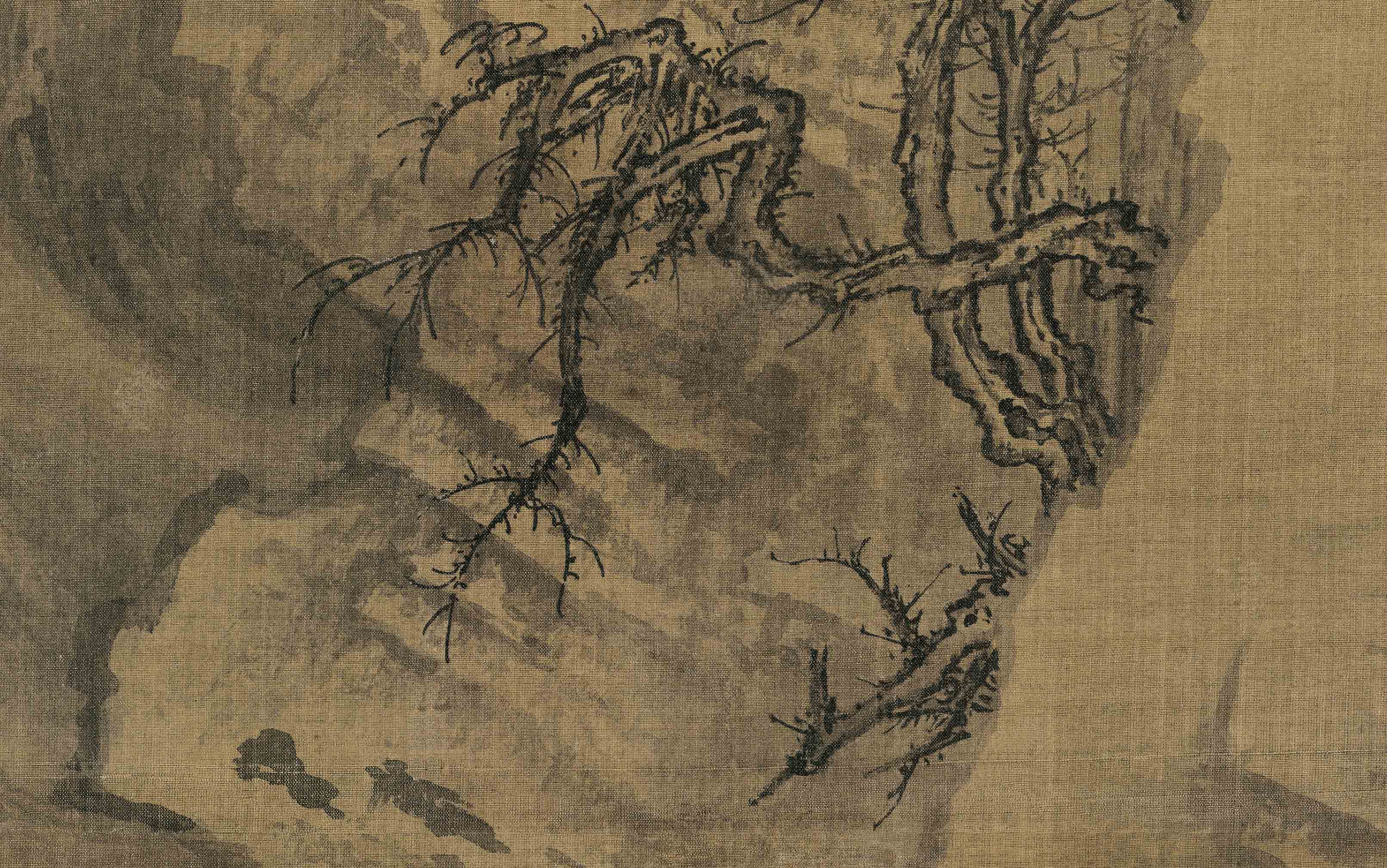 Chinese Antique Art Painting 北宋郭熙 幽谷图 Song Gou Xi You Gu Tu China Ancient Wall Picture Ideas 1520-Chinese Style Finds™