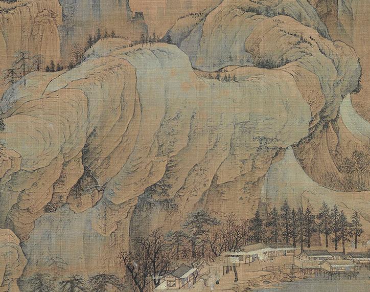 Chinese Antique Art Painting 北宋 赵伯驹 江山秋色图 Song Zhao Bo Ju Jiang Shan Qiu Se Tu China Ancient Wall Picture Ideas 1330-Chinese Style Finds™