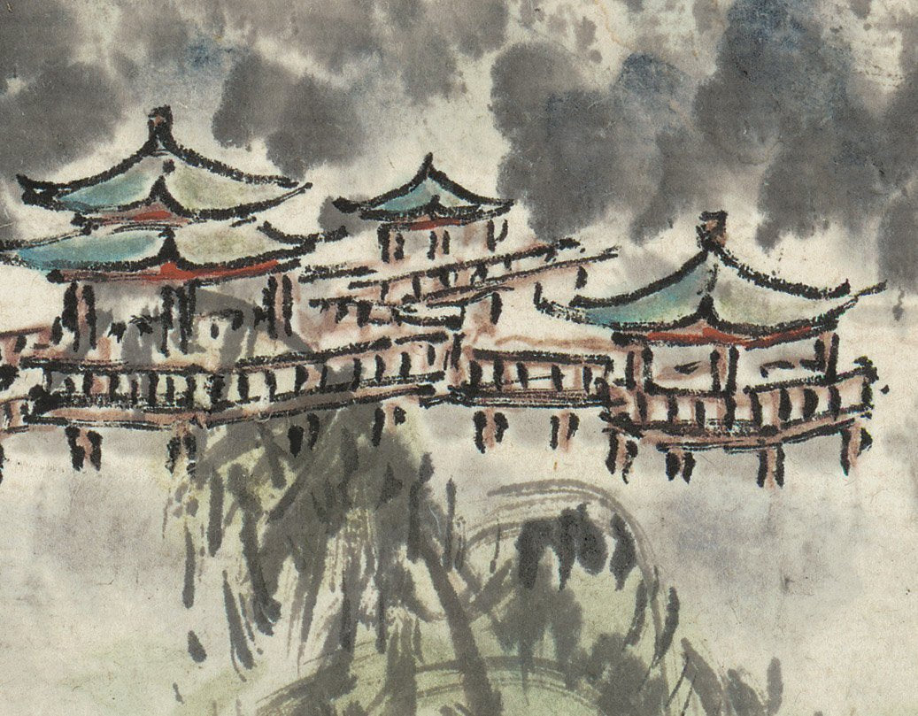 Chinese Antique Art Painting 蔡景星 借问西湖图 Cai Jingxing West Lake China Ancient Wall Picture Ideas 4129-Chinese Style Finds™