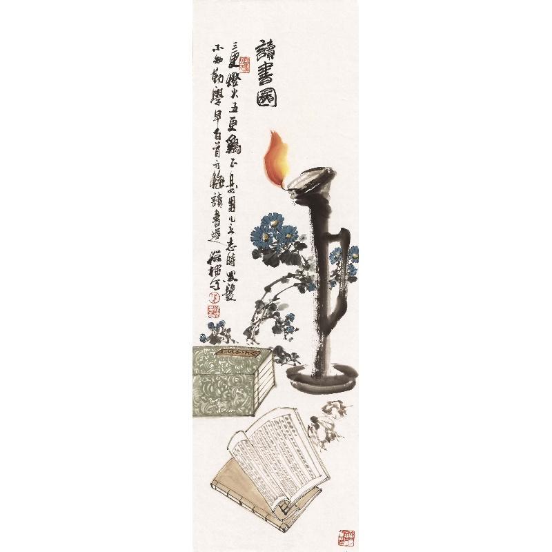 Chinese Antique Art Painting 陈葆棣 博古四屛 Chen Baodi Bogu China Ancient Wall Picture Ideas 4247-Chinese Style Finds™