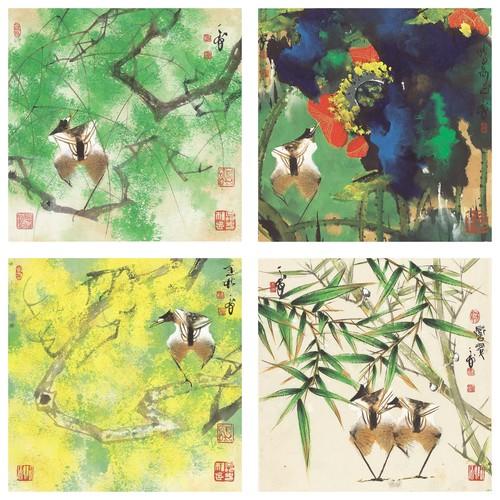 Chinese Antique Art Painting 韩天衡 春夏秋冬四季图 Han Tianheng Four Seasons China Ancient Wall Picture Ideas 4169-Chinese Style Finds™