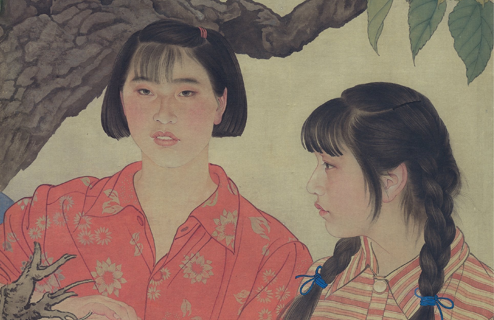 Chinese Antique Art Painting 何家英 朝桑露 He Jiaying Chao Sang lu China Ancient Wall Picture Ideas 3187-Chinese Style Finds™