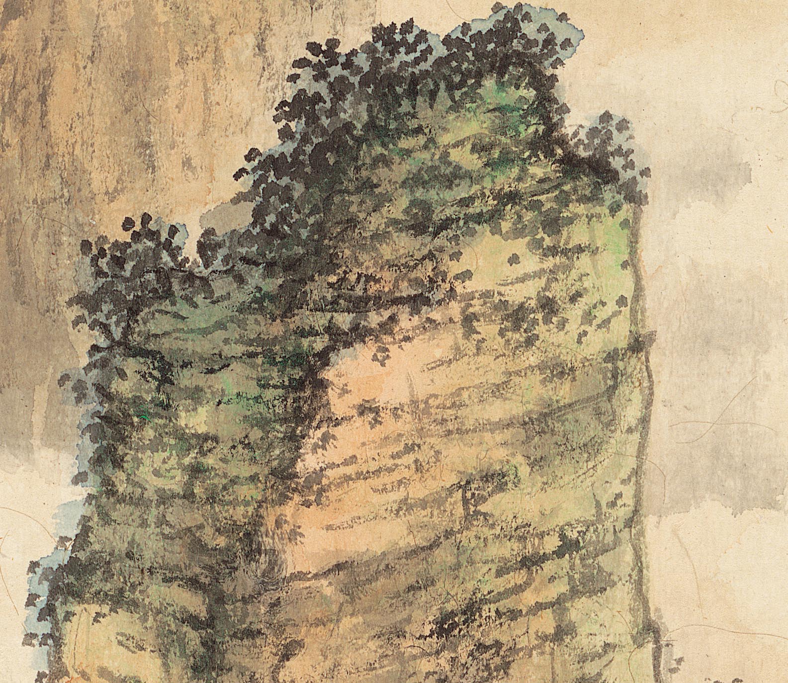 Chinese Antique Art Painting 黄君璧 山水 Huang Junbi Shan Shui Landscape China Ancient Wall Picture Ideas 3535-Chinese Style Finds™