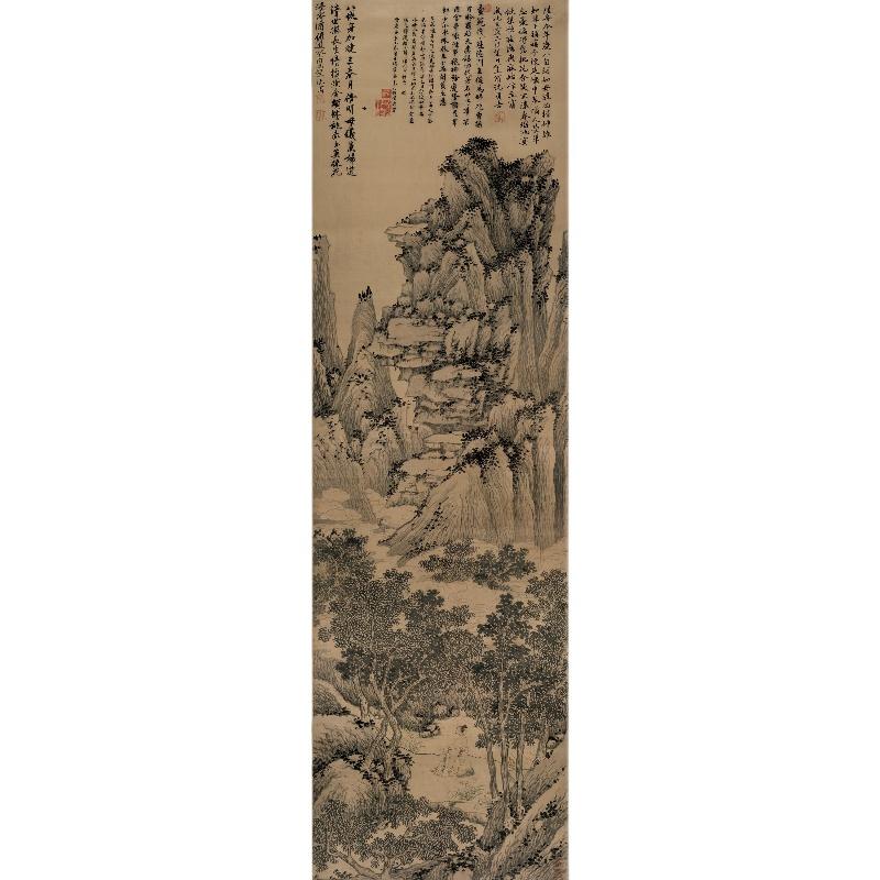 Chinese Antique Art Painting 明 沈周 寿陆母八十上水 Ming Shen Zhou Shou Lu Mu Ba Shi Shang Shui China Ancient Wall Picture Ideas 1912-Chinese Style Finds™