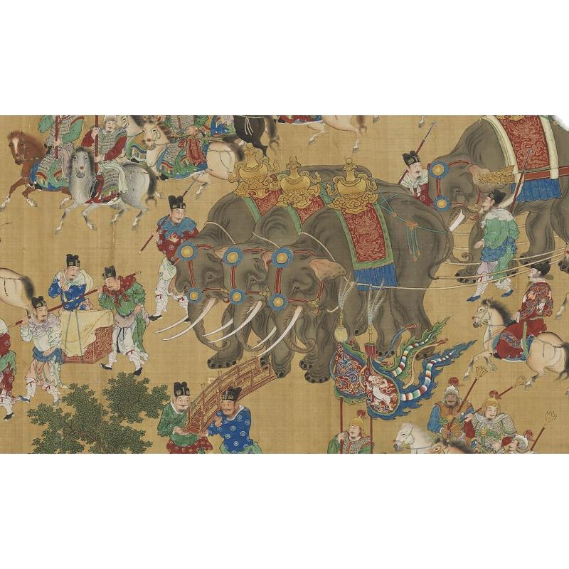 Chinese Antique Art Painting 明 出警图卷 Ming Chu Jing Tu China Ancient Wall Picture Ideas 4615-Chinese Style Finds™