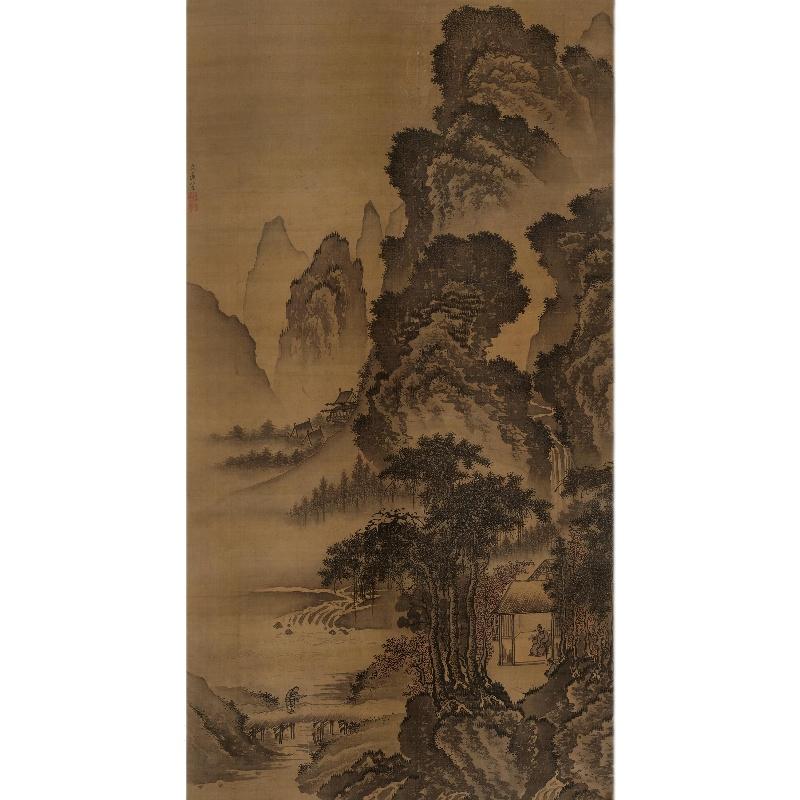 Chinese Antique Art Painting 明 戴进 溪堂诗意图轴 Ming Dai Jin Xi Tang Shi Yi China Ancient Wall Picture Ideas 1842-Chinese Style Finds™