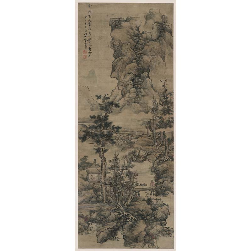 Chinese Antique Art Painting 明 蓝瑛 云壑高逸图 Ming Lan Ying Yun He Gao Yi China Ancient Wall Picture Ideas 1804-Chinese Style Finds™