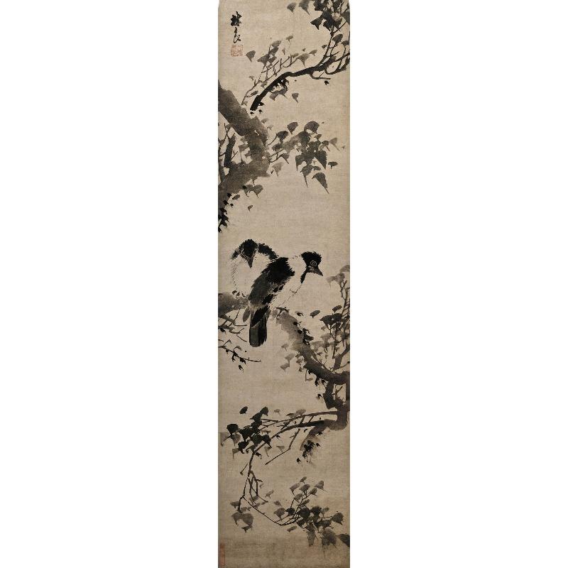 Chinese Antique Art Painting 明 林良 古树寒鸦图 Ming Lin Liang Tree Bird China Ancient Wall Picture Ideas 4451-Chinese Style Finds™