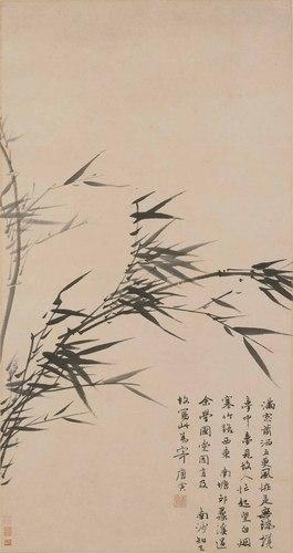 Chinese Antique Art Painting 明 唐寅 风竹图 唐伯虎 Ming Tang Yin Bohu Feng Zhu Tu China Ancient Wall Picture Ideas 2170-Chinese Style Finds™