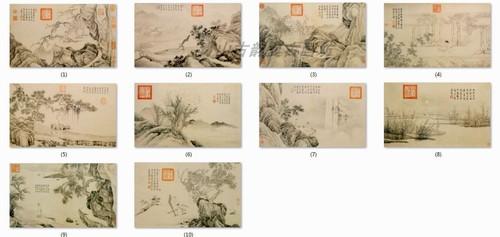 Chinese Antique Art Painting 明 唐寅 山水人物册 唐伯虎 Ming Tang Yin Bohu Shan Shui Ren Wu Landscape China Ancient Wall Picture Ideas 2134-Chinese Style Finds™