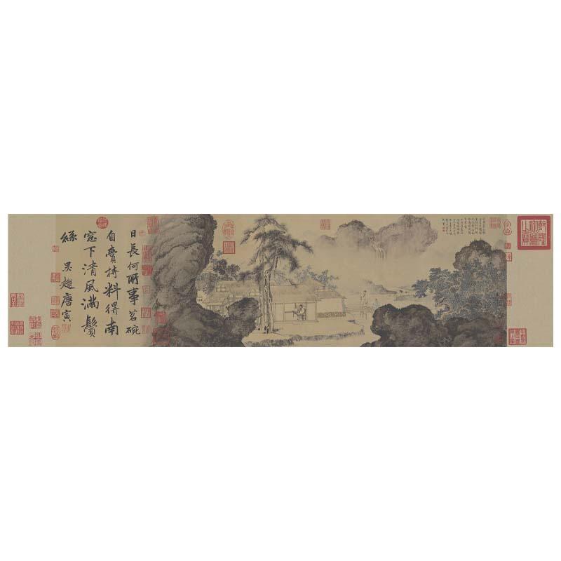 Chinese Antique Art Painting 明 唐寅 事茗图 Ming Dynasty Tang Yin Bohu Shi Ming Tu China Ancient Wall Picture Ideas 3235-Chinese Style Finds™