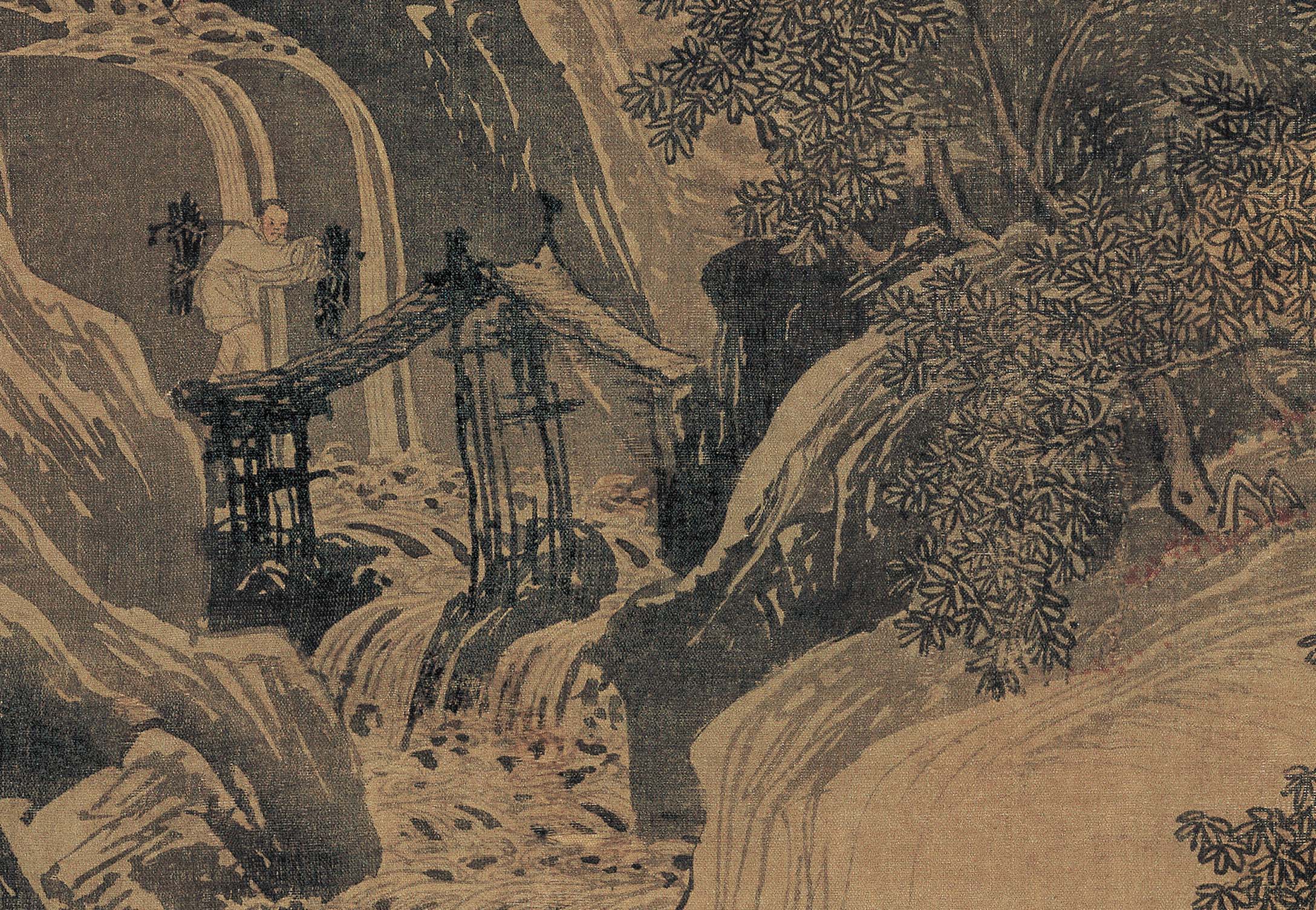 Chinese Antique Art Painting 明 唐寅唐伯虎 骑驴归思图 Ming Tang Yin Bohu Qi Lu Gui Si China Ancient Wall Picture Ideas 1910-Chinese Style Finds™