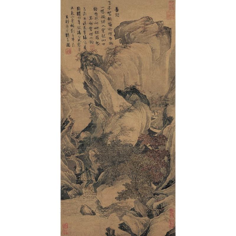 Chinese Antique Art Painting 明 唐寅唐伯虎 骑驴归思图 Ming Tang Yin Bohu Qi Lu Gui Si China Ancient Wall Picture Ideas 1910-Chinese Style Finds™