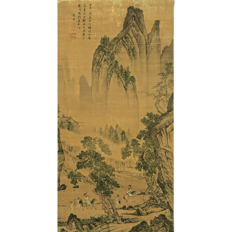 Chinese Antique Art Painting 明 唐寅 唐伯虎 松林扬鞭图 Ming Tang Yin Bohu Song Lin Yang Bian China Ancient Wall Picture Ideas 1992-Chinese Style Finds™