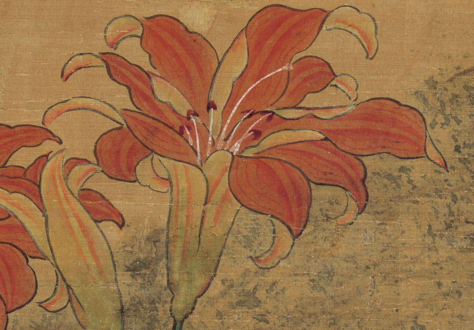 Chinese Antique Art Painting 明 文俶 秋花蛱蝶图 Ming Wen Chu Flower Butterfly China Ancient Wall Picture Ideas 3947-Chinese Style Finds™