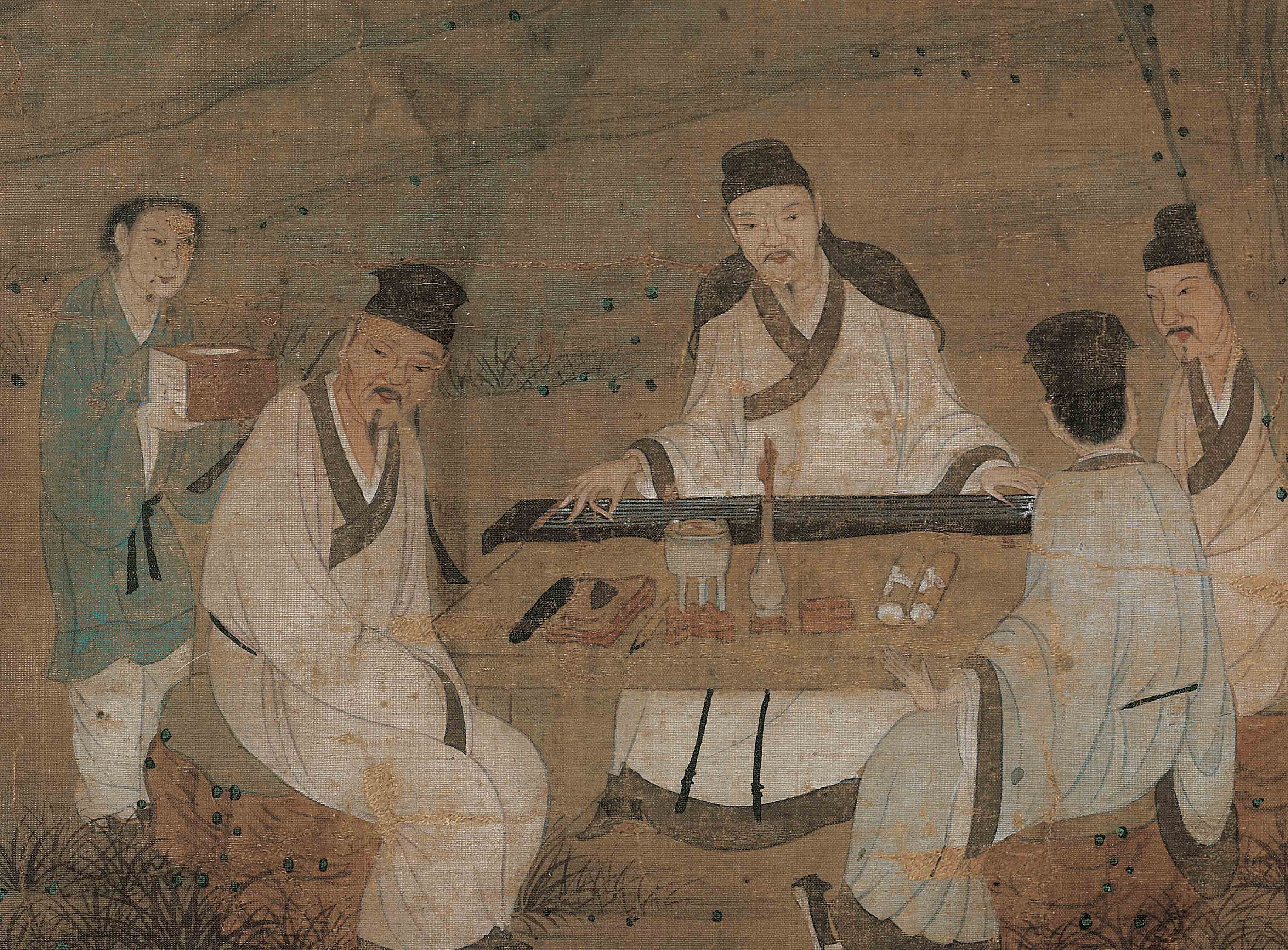 Chinese Antique Art Painting 明 周臣 香山九老图 Ming Zhou Chen Xiang Shan Jiu Lao China Ancient Wall Picture Ideas 1846-Chinese Style Finds™