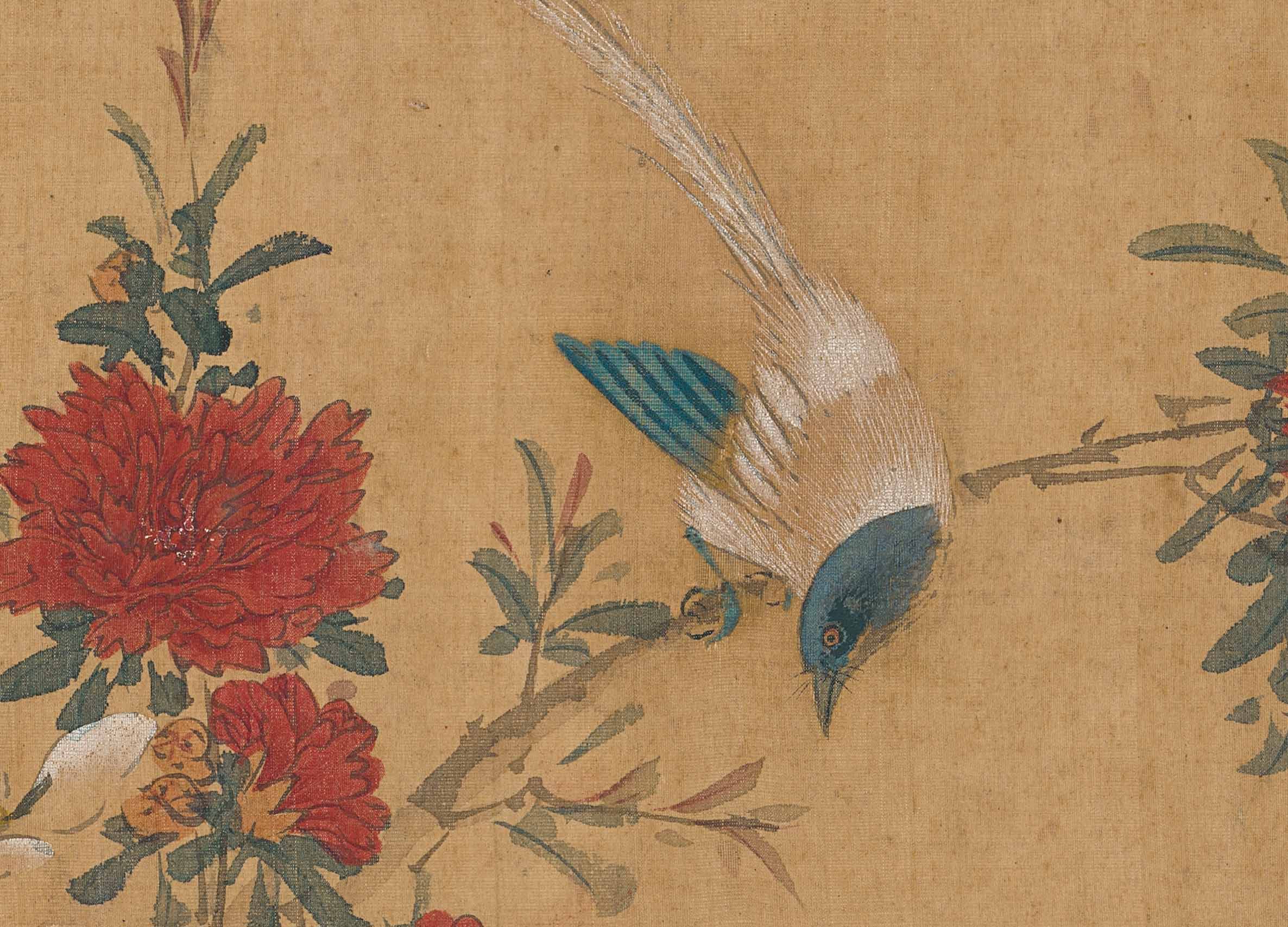 Chinese Antique Art Painting 明 周之冕 四时花鸟图 Ming Zhou Zhimian 4 Seasons Flower Bird China Ancient Wall Picture Ideas 3987-Chinese Style Finds™