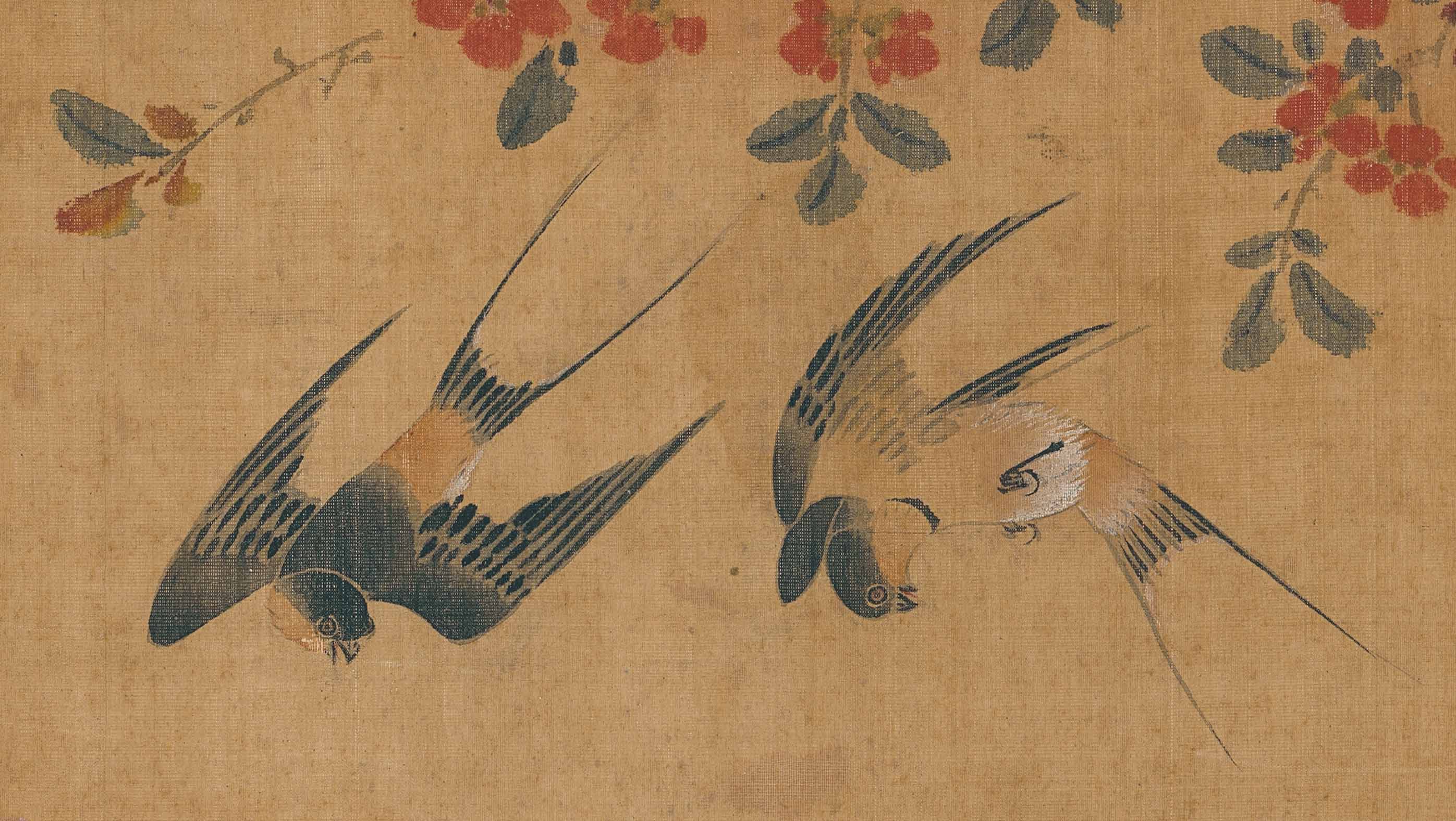 Chinese Antique Art Painting 明 周之冕 四时花鸟图 Ming Zhou Zhimian 4 Seasons Flower Bird China Ancient Wall Picture Ideas 3987-Chinese Style Finds™