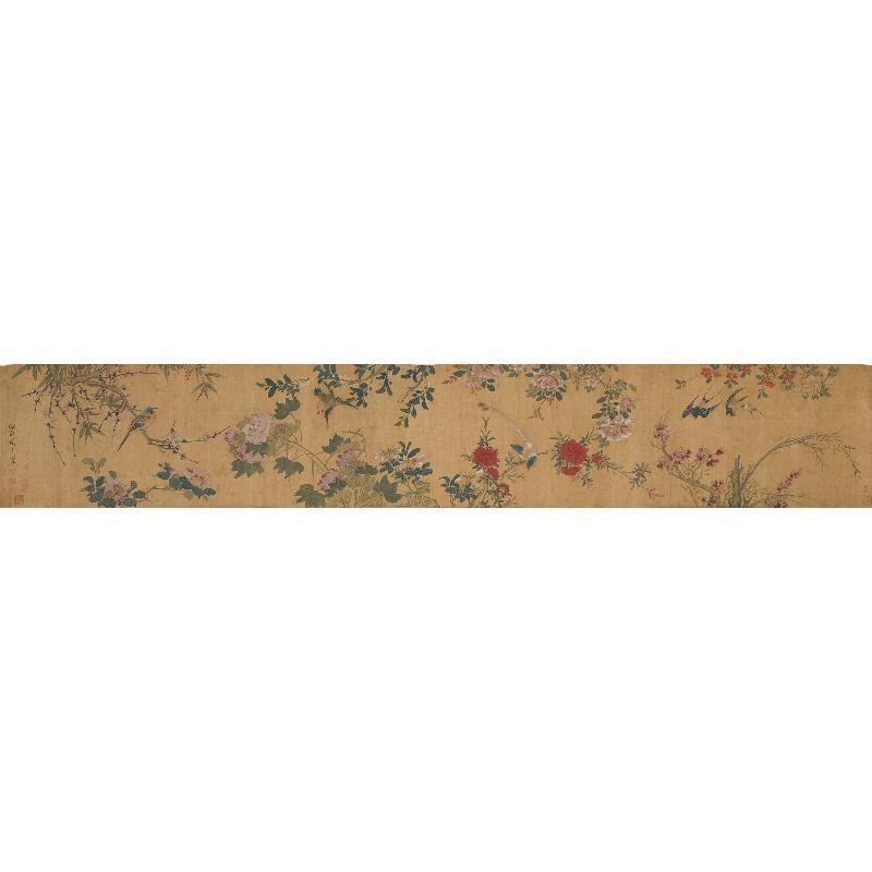 Chinese Antique Art Painting 明 周之冕 四时花鸟图 Ming Zhou Zhimian 4 Seasons Flower Bird China Ancient Wall Picture Ideas 3987-Chinese Style Finds™