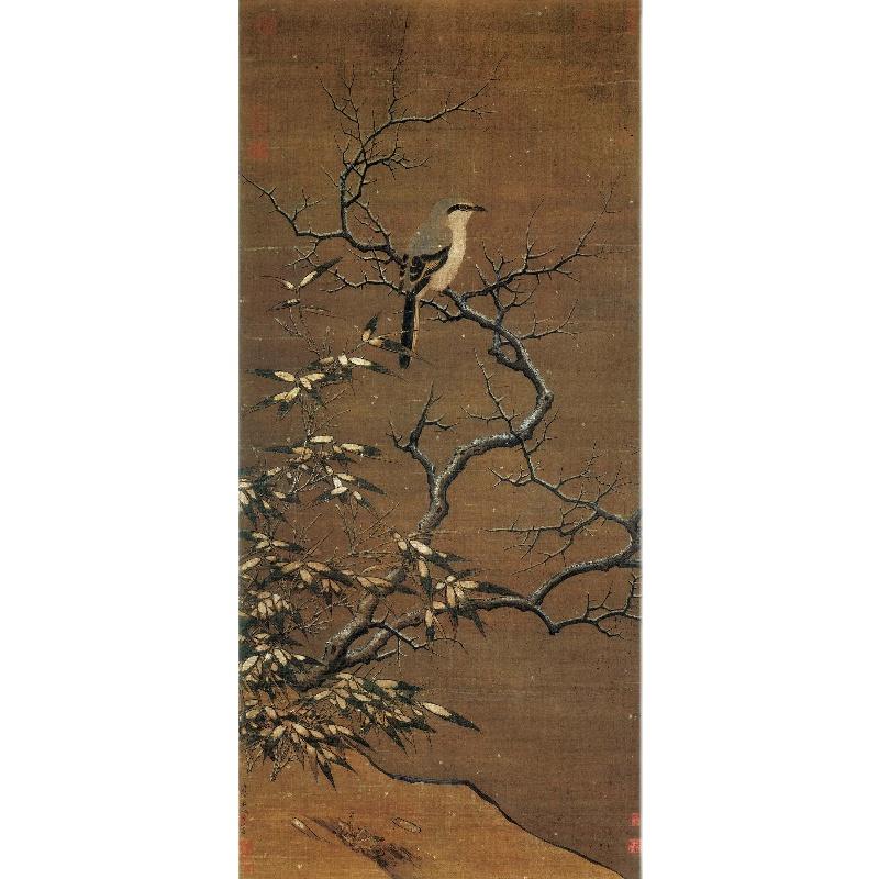 Chinese Antique Art Painting 南宋 李迪 雪树寒禽图 Song Li Di Xue Shu Han Qin Tu China Ancient Wall Picture Ideas 1380-Chinese Style Finds™