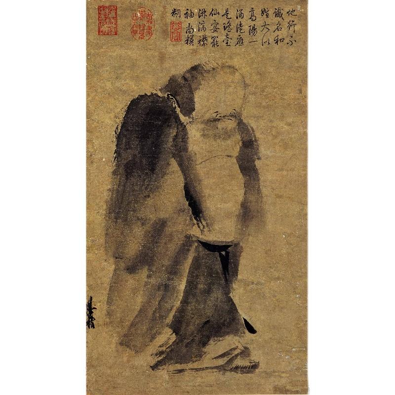 Chinese Antique Art Painting 南宋 梁楷 泼墨仙人图 Song Liang Kai Po Mo Xian Ren Tu China Ancient Wall Picture Ideas 1422-Chinese Style Finds™