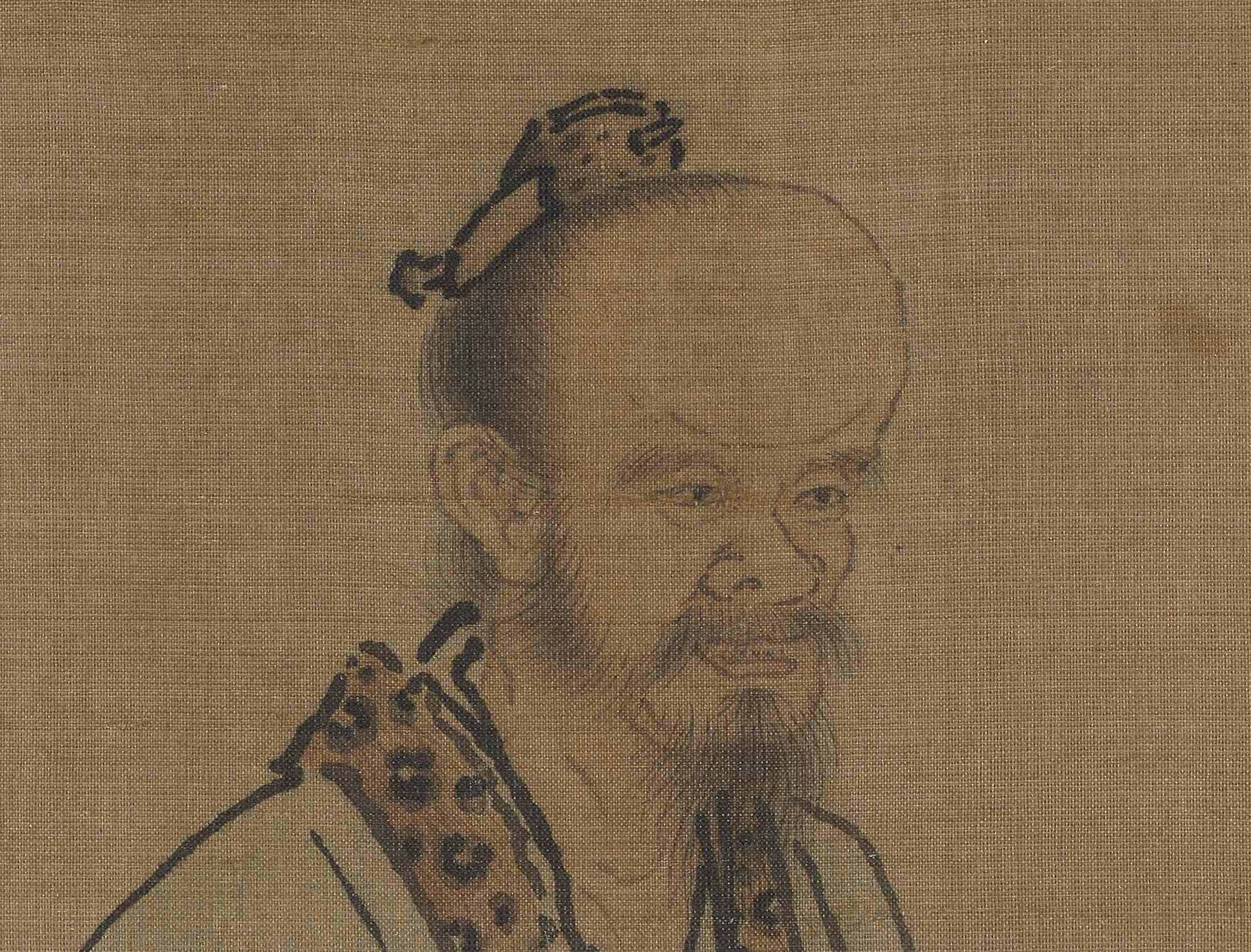 Chinese Antique Art Painting 南宋马远 孔丘像孔夫子 Song Ma Yuan Kongzi Confucius China Ancient Wall Picture Ideas 1542-Chinese Style Finds™