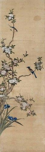 Chinese Antique Art Painting 清 陈枚 四季花鸟图八条屏 Qing Chen Mei 4 Seasons Birds Flowers China Ancient Wall Picture Ideas 4455-Chinese Style Finds™