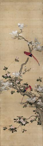 Chinese Antique Art Painting 清 陈枚 四季花鸟图八条屏 Qing Chen Mei 4 Seasons Birds Flowers China Ancient Wall Picture Ideas 4455-Chinese Style Finds™