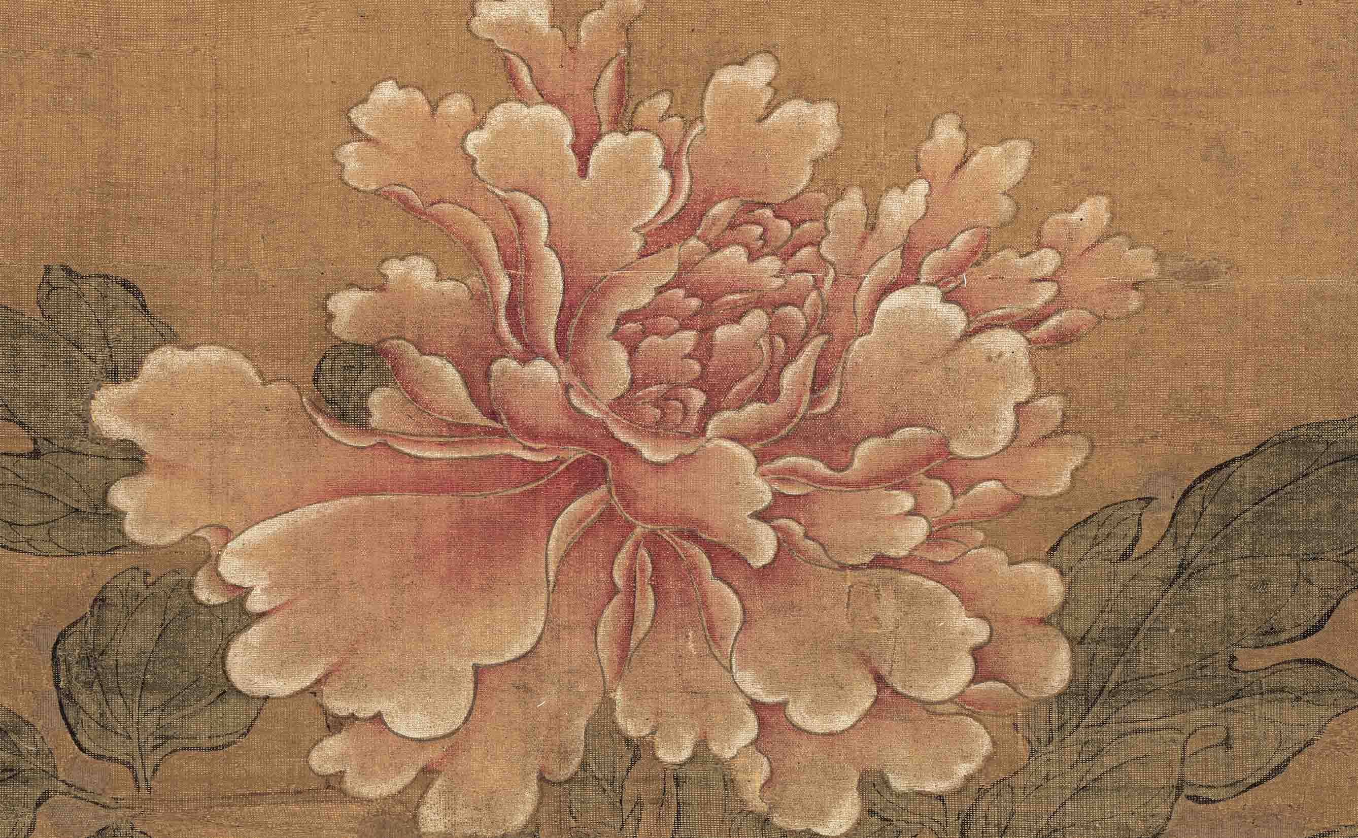 Chinese Antique Art Painting 清 陈卓 四色牡丹图 Qing Chen Zhou Peony China Ancient Wall Picture Ideas 4371-Chinese Style Finds™