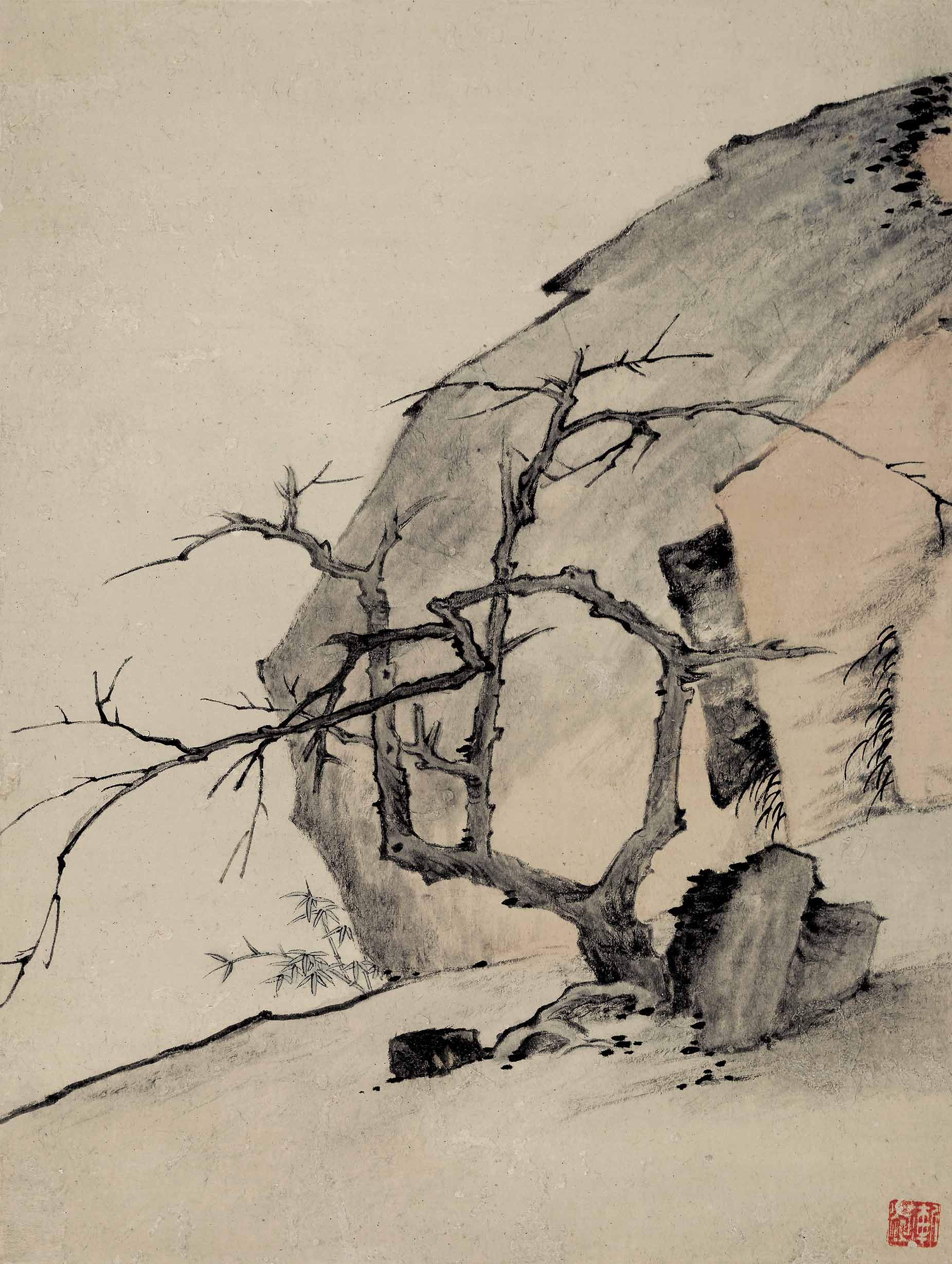 Chinese Antique Art Painting 清 弘仁 山水册八开 Qing Hong Ren Shan Shui Landscape China Ancient Wall Picture Ideas 2843-Chinese Style Finds™