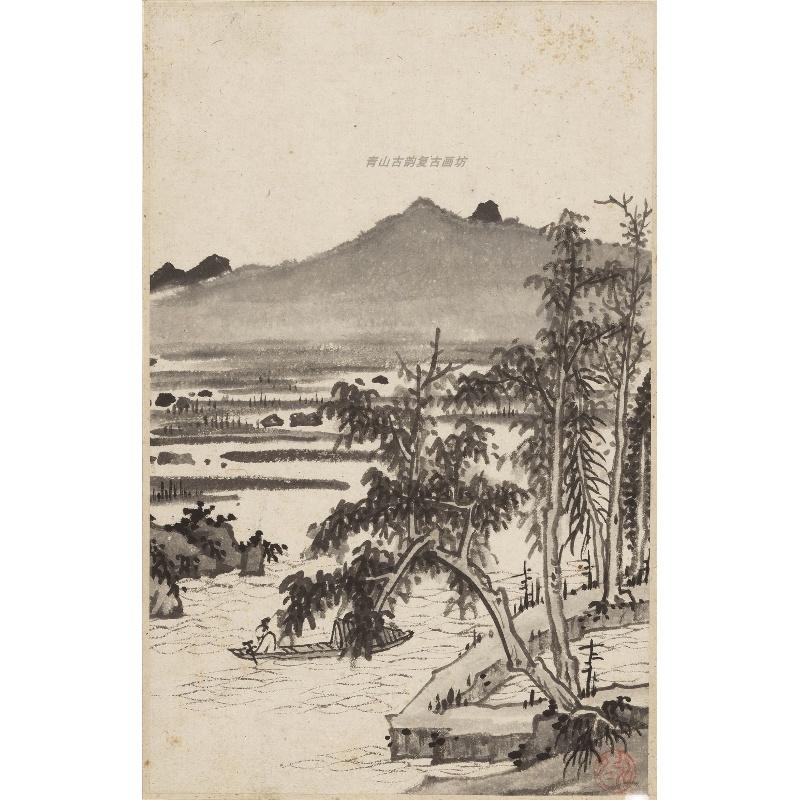 Chinese Antique Art Painting 清 弘仁 山水册十开 Qing Hong Ren Shan Shui Landscape China Ancient Wall Picture Ideas 2783-Chinese Style Finds™