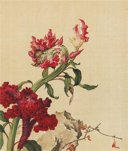 Chinese Antique Art Painting 清 郎世宁 花鸟 Qing Lang Shining Birds And Flowers China Ancient Wall Picture Ideas 2885-Chinese Style Finds™