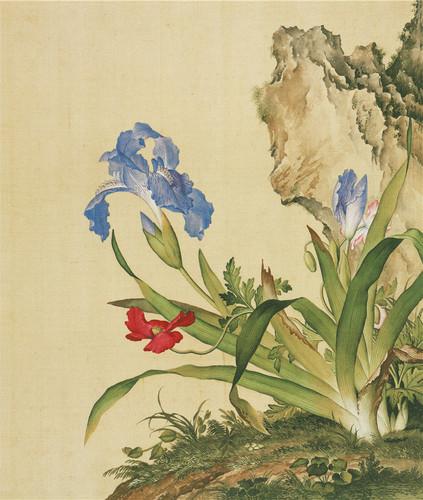 Chinese Antique Art Painting 清 郎世宁 花鸟 Qing Lang Shining Birds And Flowers China Ancient Wall Picture Ideas 2885-Chinese Style Finds™