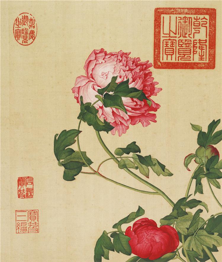 Chinese Antique Art Painting 清 郎世宁 花鸟 Qing Lang Shining Birds And Flowers China Ancient Wall Picture Ideas 2885-Chinese Style Finds™