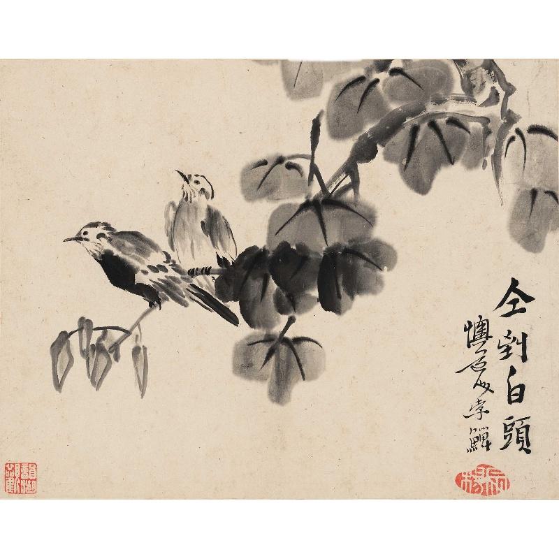 Chinese Antique Art Painting 清 李鱓 花鸟册十开 Qing Li Shan Hua Niao Birds Flowers China Ancient Wall Picture Ideas 2817-Chinese Style Finds™