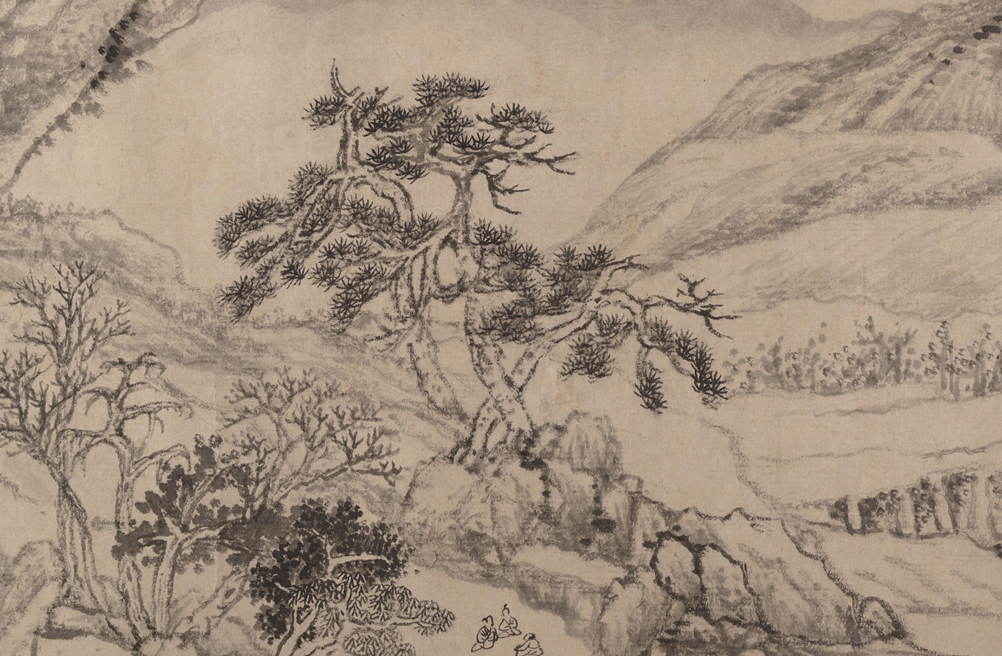 Chinese Antique Art Painting 清 柳堉 溪山行旅图 Qing Liu Yu Xi Shan Travel China Ancient Wall Picture Ideas 4491-Chinese Style Finds™