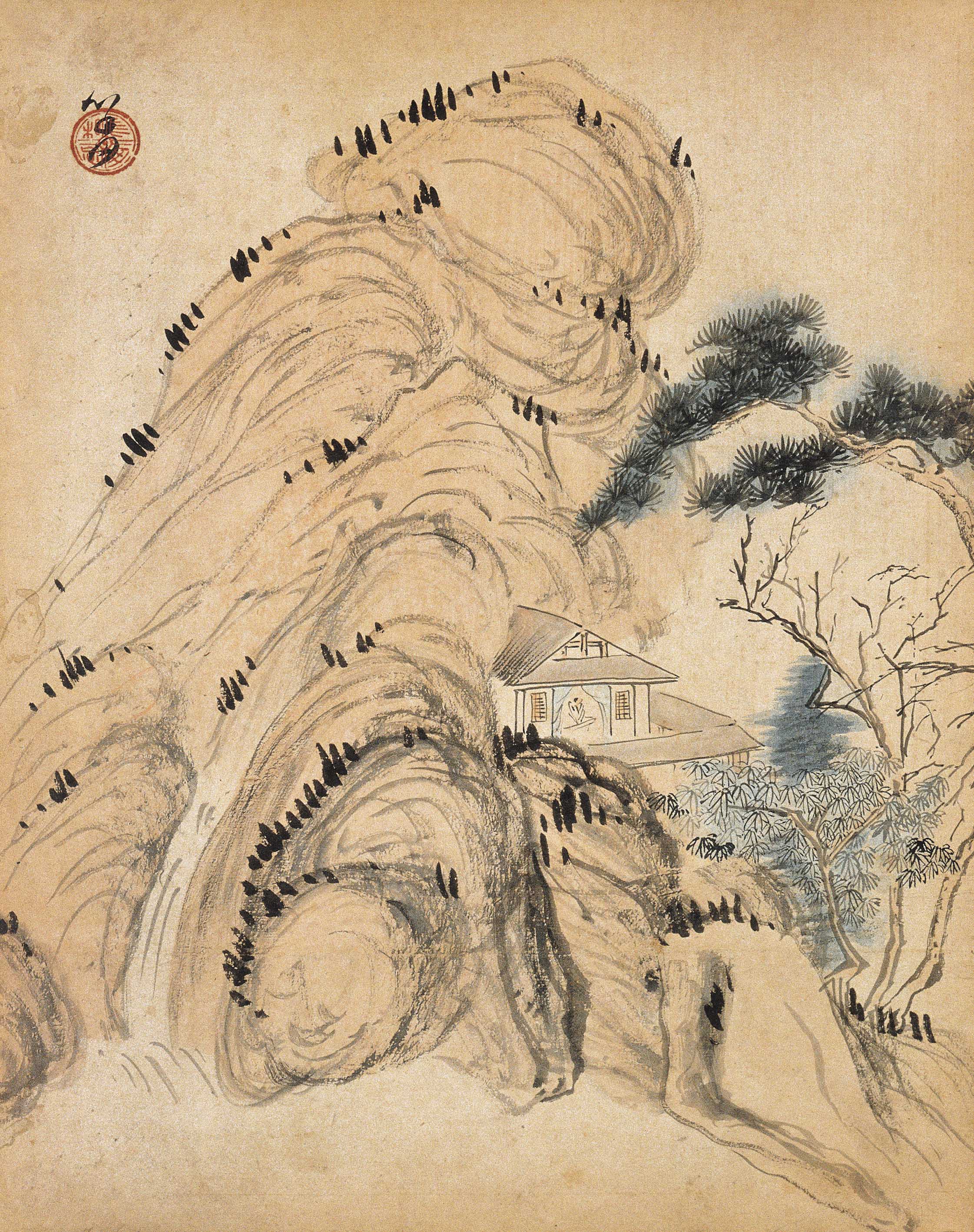 Chinese Antique Art Painting 清 溥儒 四时山水图 Qing Pu Ru 4 Seasons Landscape Shan Shui China Ancient Wall Picture Ideas 2557-Chinese Style Finds™