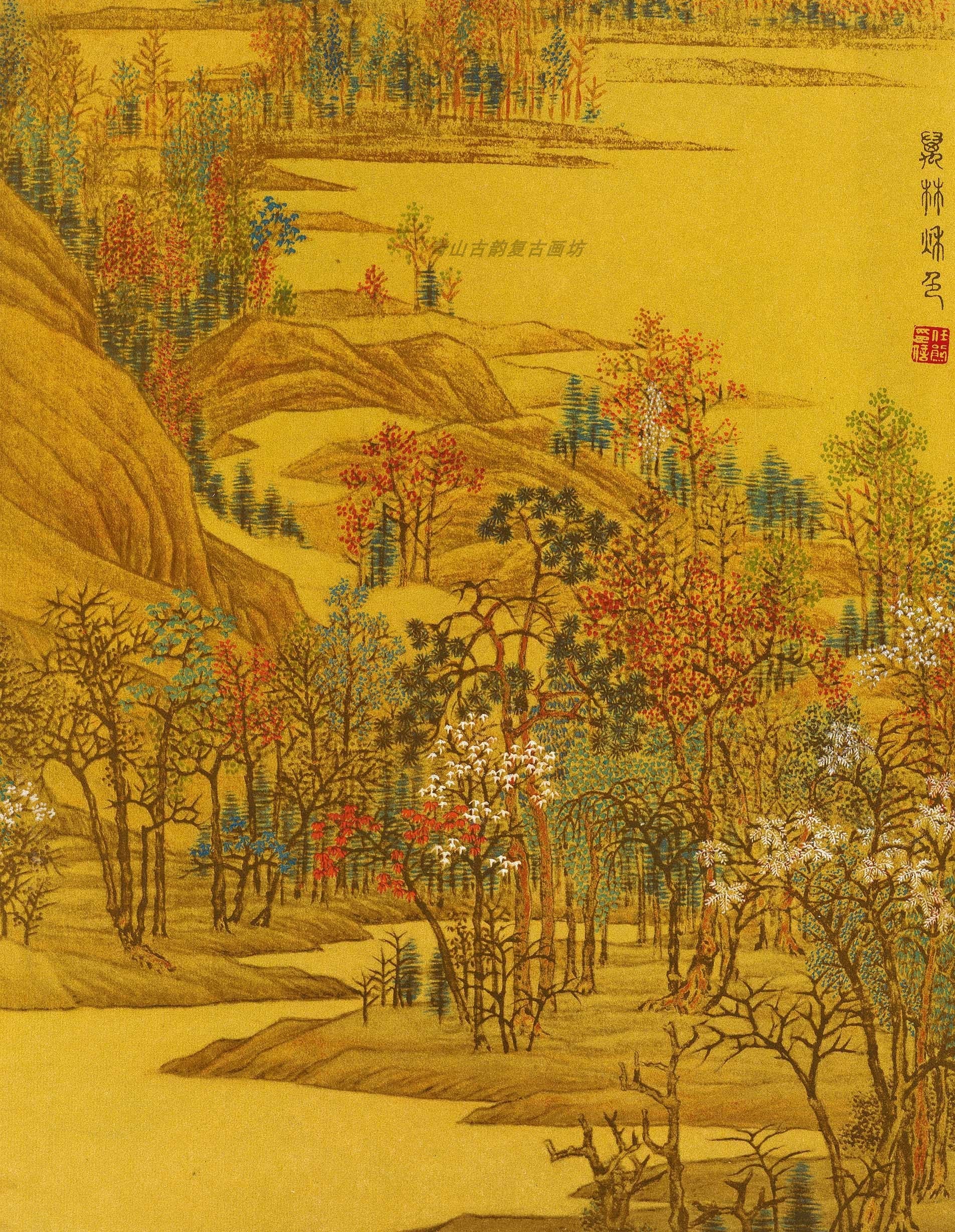 Chinese Antique Art Painting 清 任熊 十万图册页 Qing Ren Xiong Shanshui Landscape China Ancient Wall Picture Ideas 4265-Chinese Style Finds™