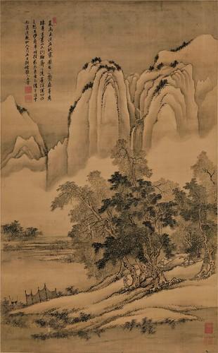 Chinese Antique Art Painting 清 王翚 仿古四季山水图 Qing Wang Hui Si Ji 4 Seasons China Ancient Wall Picture Ideas 2621-Chinese Style Finds™