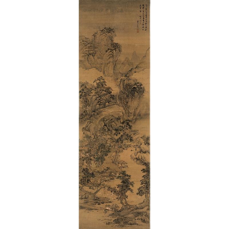 Chinese Antique Art Painting 清 王翚 仿黄鹤山樵山水 Qing Wang Hui Fang Huang He Shan Qiao Shan Shui China Ancient Wall Picture Ideas 2531-Chinese Style Finds™