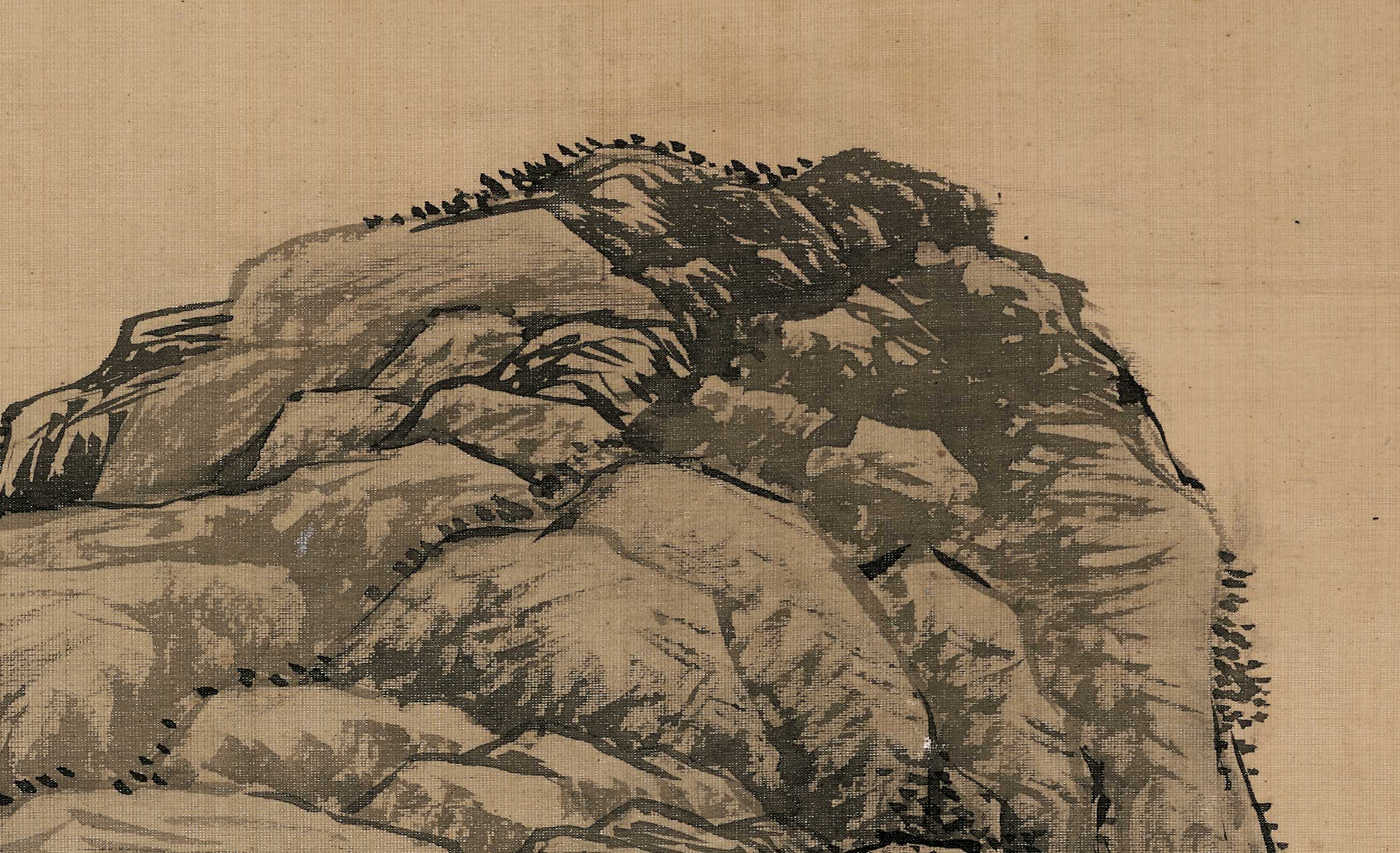 Chinese Antique Art Painting 清 王翚 仿唐寅溪山晴霭图 Qing Wang Hui Xi Shan Qing Ai Tu China Ancient Wall Picture Ideas 2829-Chinese Style Finds™