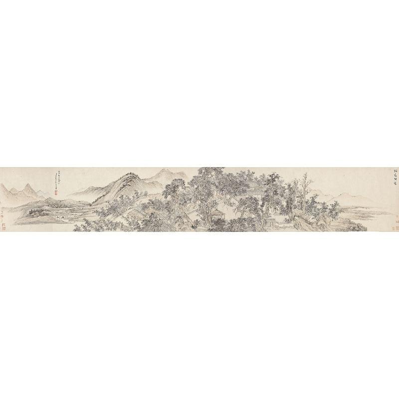 Chinese Antique Art Painting 清 王翚 松乔堂图卷 Qing Wang Hui Song Qiao Tang Tu China Ancient Wall Picture Ideas 2779-Chinese Style Finds™