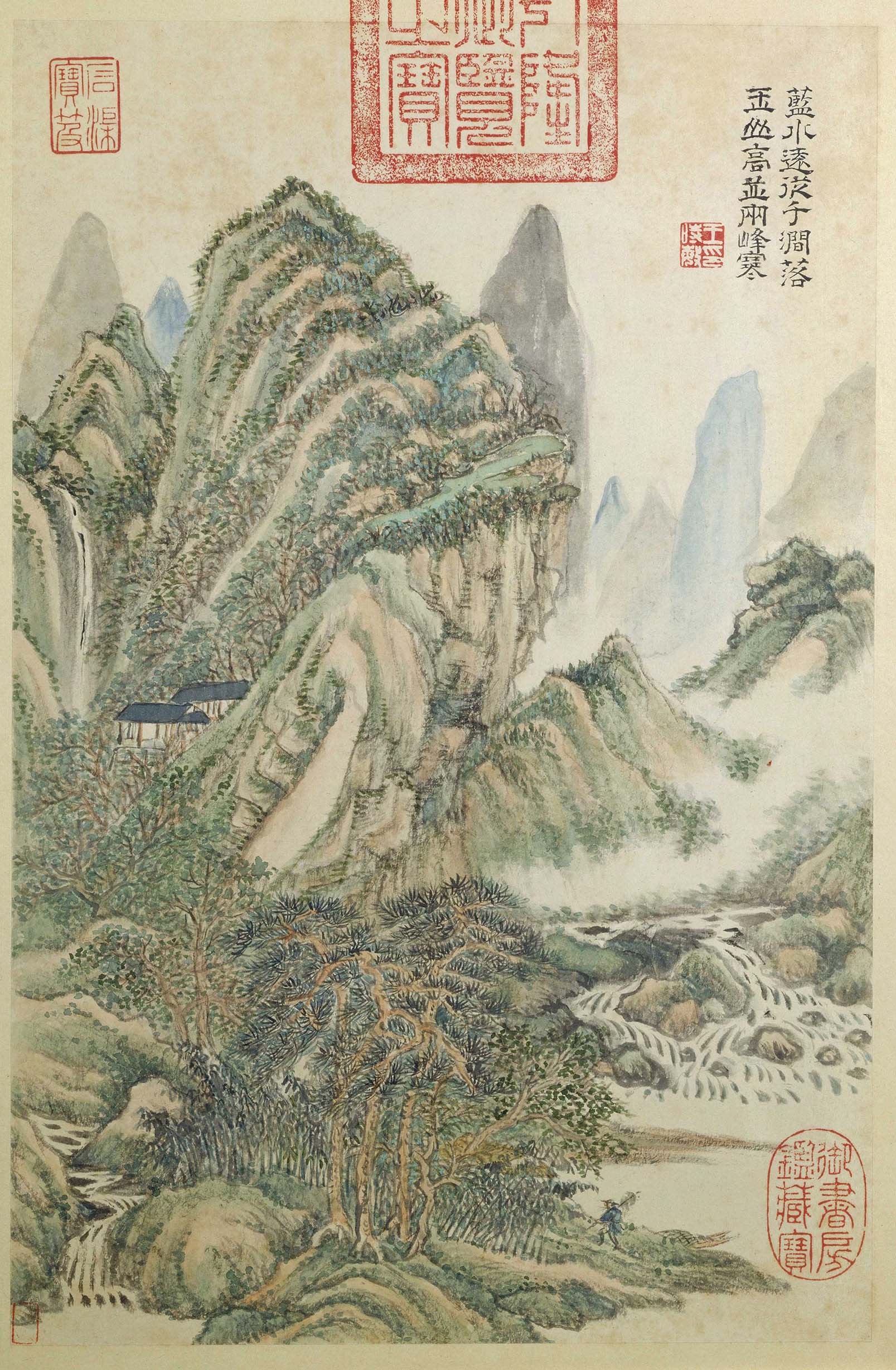 Chinese Antique Art Painting 清 王时敏 杜甫诗意图册 Qing Wang Shimin Du Fu Shi Yi Tu China Ancient Wall Picture Ideas 3023-Chinese Style Finds™