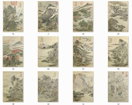 Chinese Antique Art Painting 清 王时敏 杜甫诗意图册 Qing Wang Shimin Du Fu Shi Yi Tu China Ancient Wall Picture Ideas 3023-Chinese Style Finds™